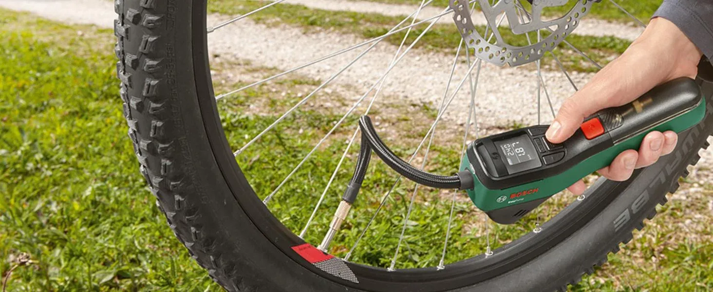 Ring tyre inflator style 12V compressor compared with a cordless alternative